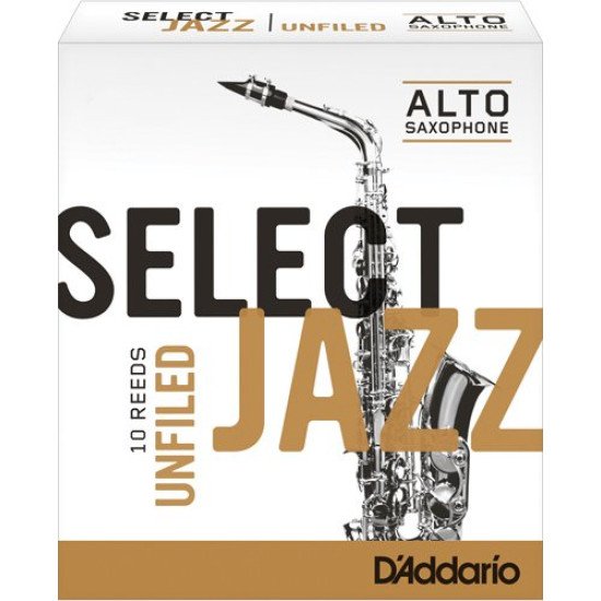 D'Addario Select Jazz Unfiled alt sax 