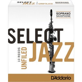 D'Addario Select Jazz Unfiled soprano sax D'Addario Select Jazz Unfiled soprano sax