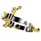 JLV ligature for alto saxophone platinum plated